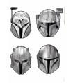 STAR WARS THE MANDALORIAN HELMETS 50X70
