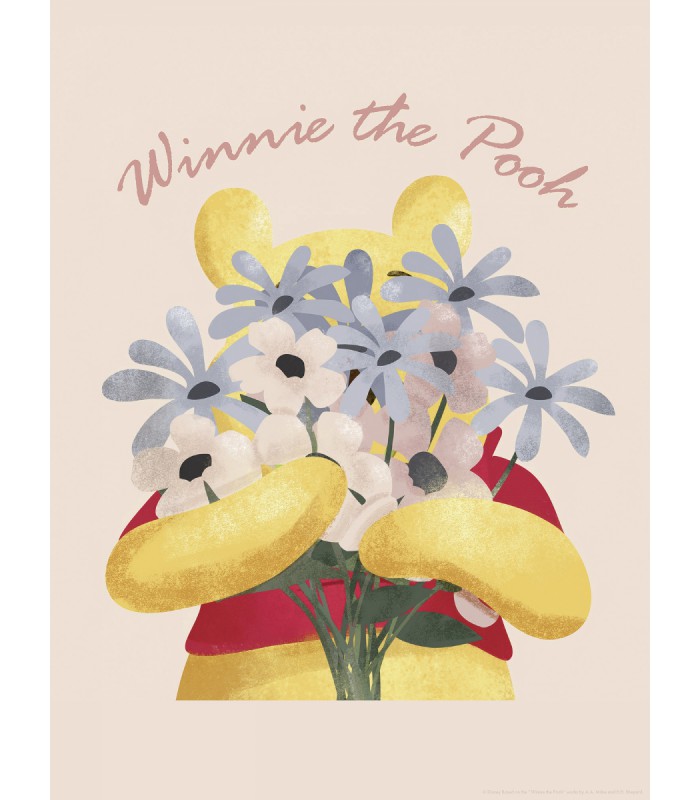 DISNEY WINNIE THE POOH INTO THE BLOOMS 30X40