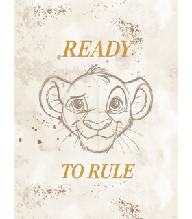 DISNEY THE LION KING READY TO RULE 30X40