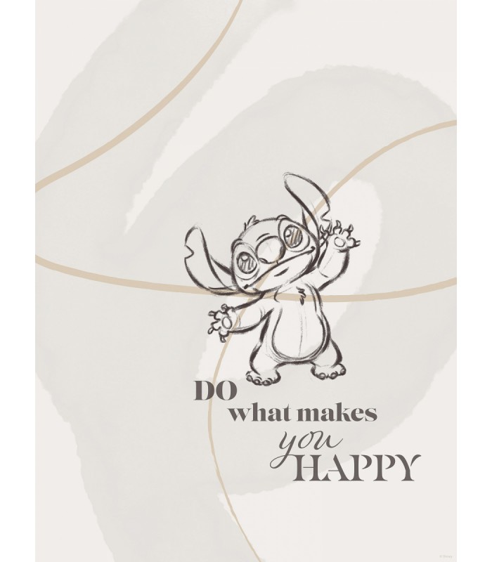 DISNEY LILO AND STITCH DO WHAT MAKES YOU HAPPY 30X40