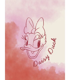 DISNEY DAISY DUCK WATERCOLOURS 30X40