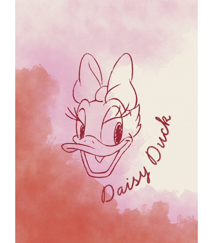 DISNEY DAISY DUCK WATERCOLOURS 30X40