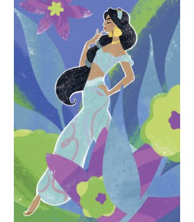 DISNEY PRINCESS JASMINE IN BLUE 30X40