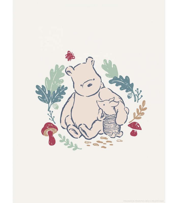DISNEY WINNIE THE POOH TAKING CARE 30X40