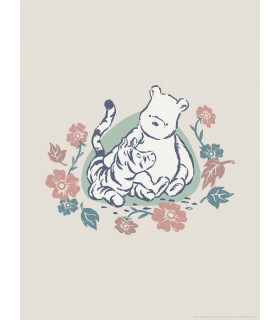 DISNEY WINNIE THE POOH FLOWERS AND FRIENDS 30X40