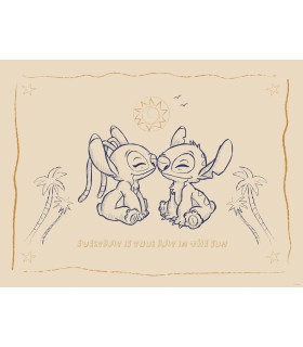DISNEY LILO AND STITCH YOUR DAY IN THE SUN 30X40
