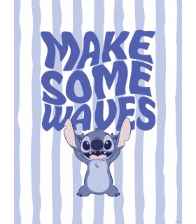 DISNEY LILO AND STITCH MAKE SOME WAVES 30X40