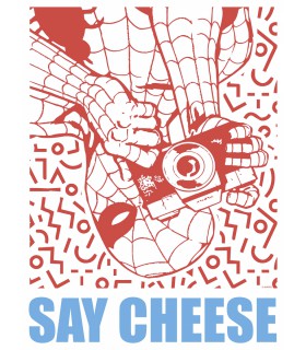 MARVEL SPIDER-MAN SAY CHEESE RED 30X40