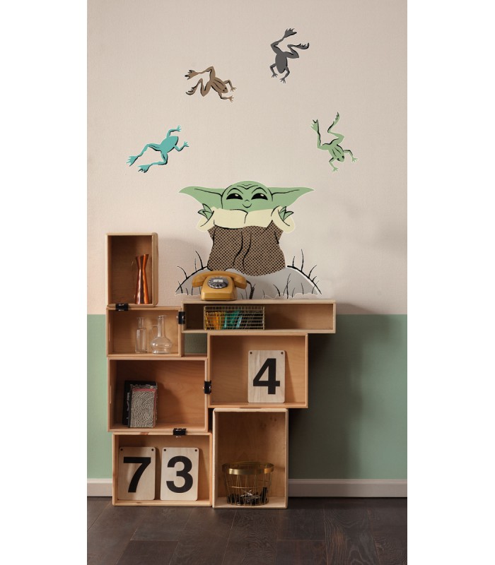 STAR WARS THE MANDALORIAN GROGU ENCHANTED FROGS 50X70