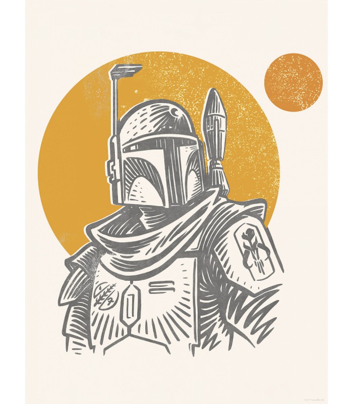 STAR WARS BOBA FETT ILLUSTRATION ICONIC 30X40