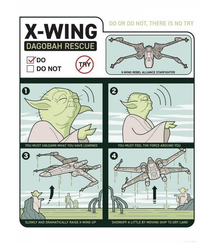 STAR WARS X-WING INSTRUCTIONS 30X40