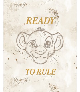 DISNEY THE LION KING READY TO RULE 40X50