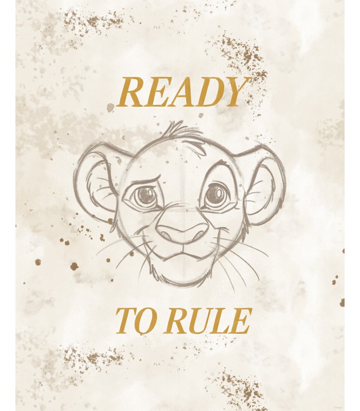 DISNEY THE LION KING READY TO RULE 40X50