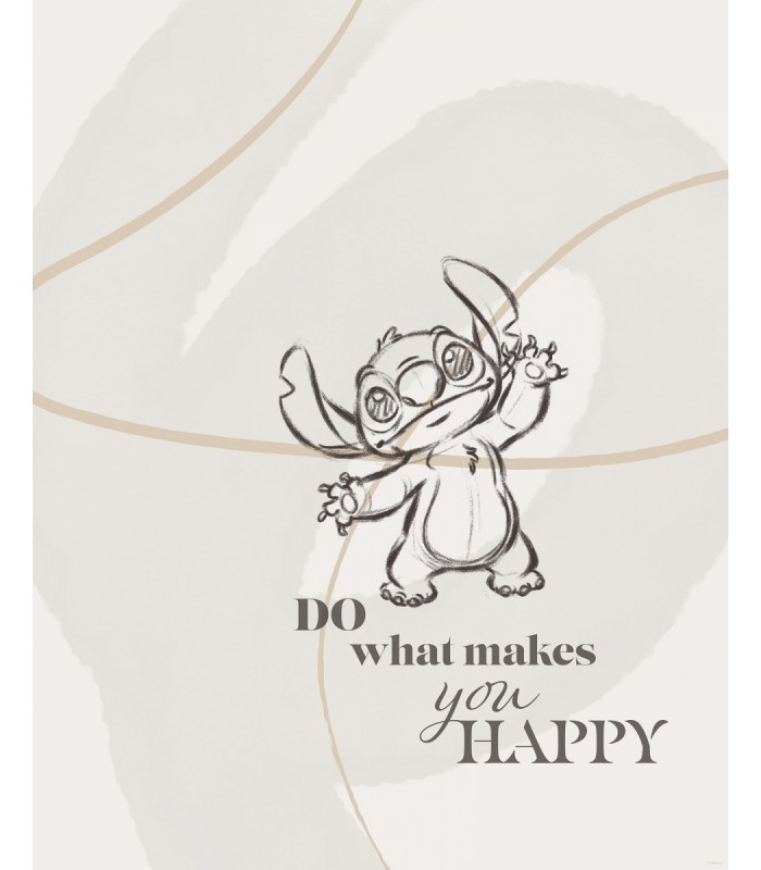 DISNEY LILO AND STITCH DO WHAT MAKES YOU HAPPY 40X50