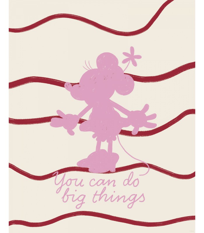 DISNEY MINNIE MOUSE YOU CAN DO BIG THINGS 40X50