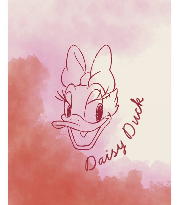 DISNEY DAISY DUCK WATERCOLOURS 40X50