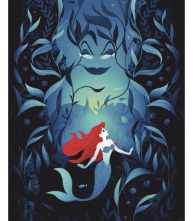 DISNEY ARIEL URSULA 40X50