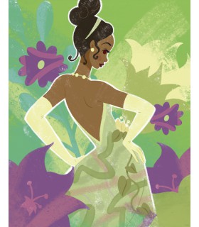 DISNEY PRINCESS TIANA IN GREEN 40X50