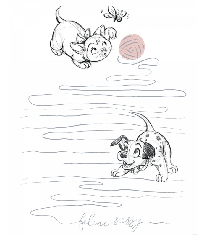 DISNEY ANIMALS DOGS AND CATS PLAYGROUND 40X50