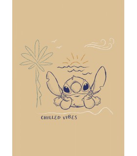 DISNEY LILO AND STITCH CHILLED VIBES 40X50