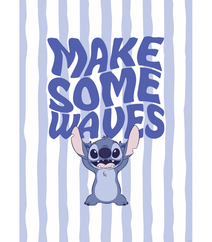 DISNEY LILO AND STITCH MAKE SOME WAVES 40X50