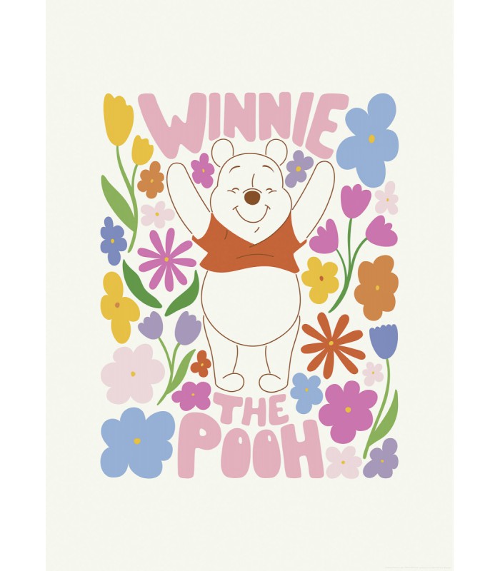 DISNEY WINNIE THE POOH HAPPY BOTANICAL 40X50