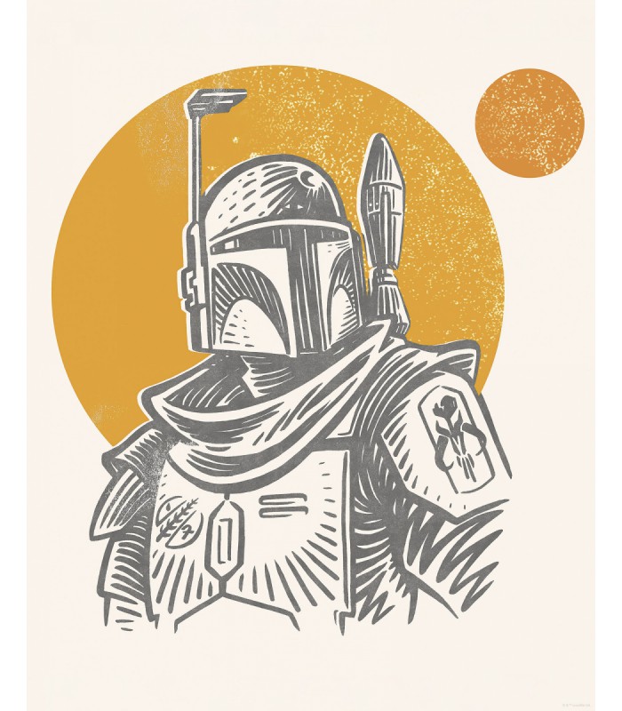 STAR WARS BOBA FETT ILLUSTRATION ICONIC 40X50