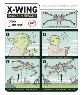 STAR WARS X-WING INSTRUCTIONS 40X50