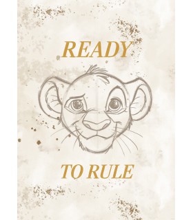 DISNEY THE LION KING READY TO RULE 50X70