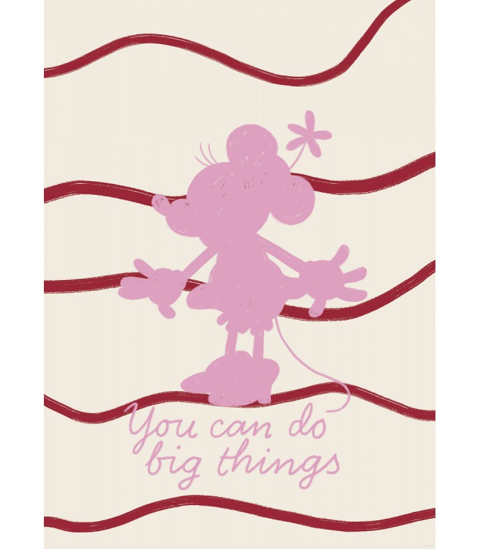 DISNEY MINNIE MOUSE YOU CAN DO BIG THINGS 50X70