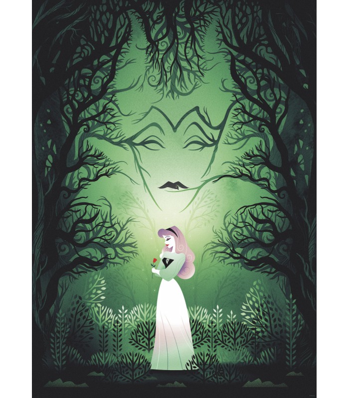 DISNEY SLEEPING BEAUTY AURORA MALEFICENT 50X70