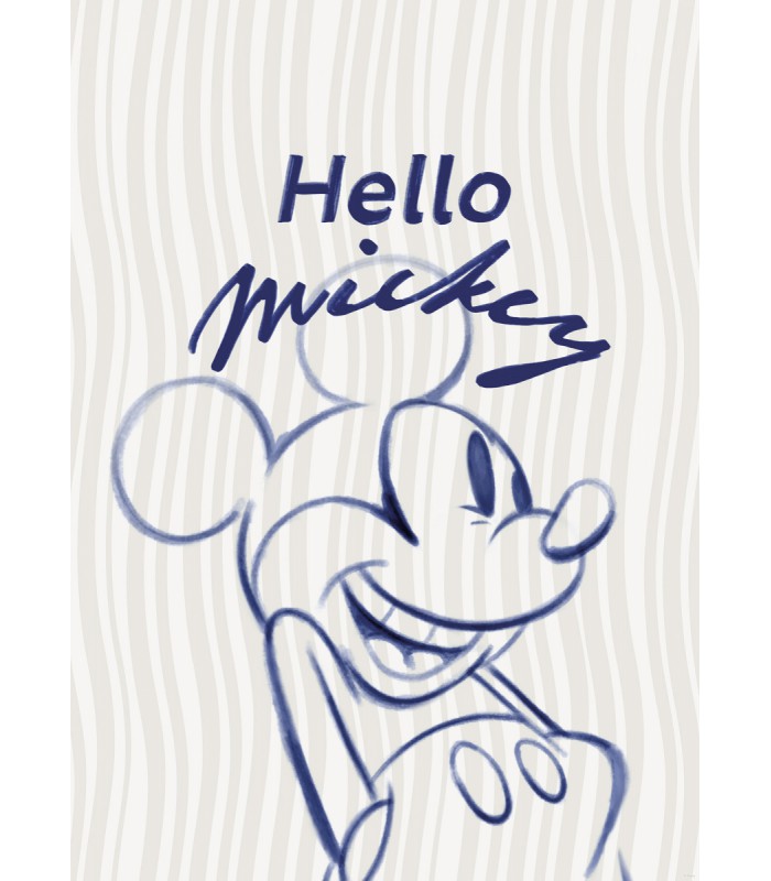 DISNEY MICKEY MOUSE HELLO 50X70