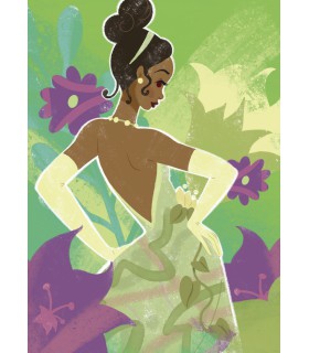 DISNEY PRINCESS TIANA IN GREEN 50X70