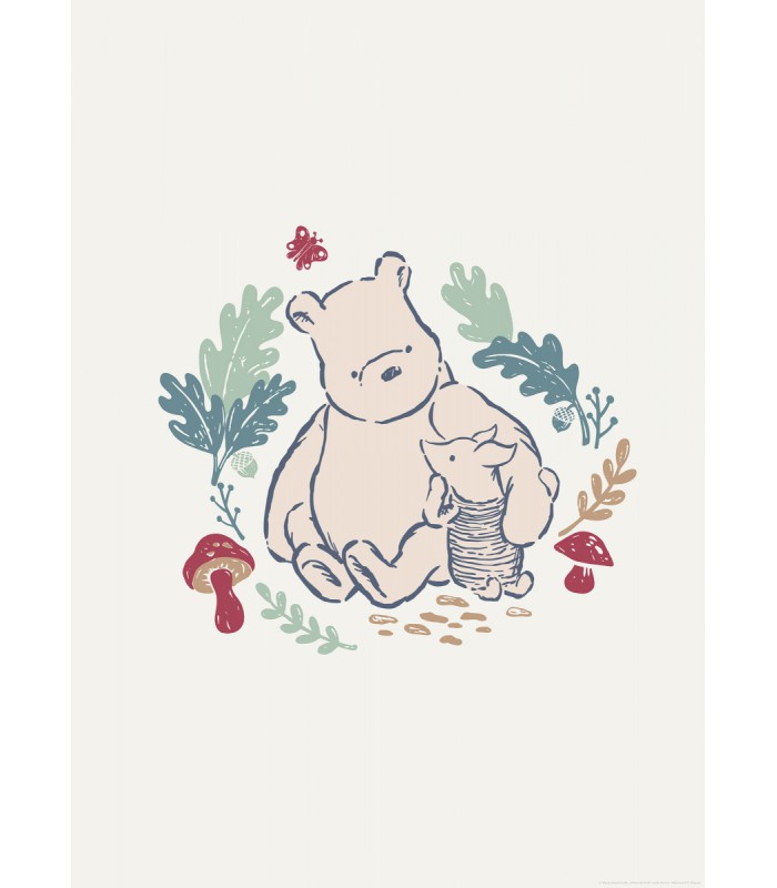 DISNEY WINNIE THE POOH TAKING CARE 50X70
