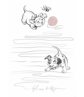 DISNEY ANIMALS DOGS AND CATS PLAYGROUND 50X70