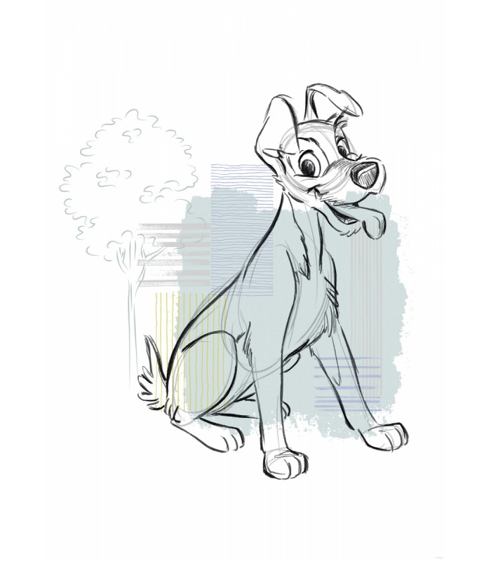 DISNEY LADY AND THE TRAMP HELLO TRAMP 50X70