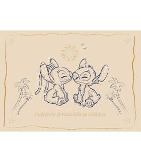 DISNEY LILO AND STITCH YOUR DAY IN THE SUN 50X70