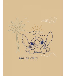 DISNEY LILO AND STITCH CHILLED VIBES 50X70