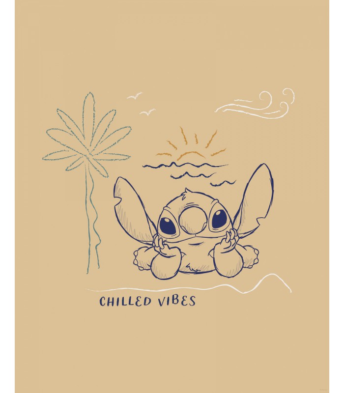 DISNEY LILO AND STITCH CHILLED VIBES 50X70
