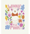 Affiche enfant Disney - Winnie l'Ourson Happy Botanical - 50 x 70 cm
