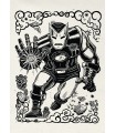 Affiche Marvel - Iron Man Lino-Cut - 50 x 70 cm