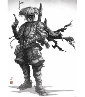 Affiche Star Wars - Vision Samurai Bounty Hunter - 50 x 70 cm