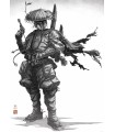 Affiche Star Wars - Vision Samurai Bounty Hunter - 50 x 70 cm