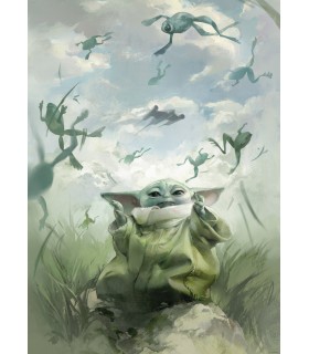 Affiche Star Wars - The Mandalorian Grogu Frogs - 50 x 70 cm