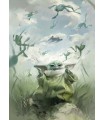 Affiche Star Wars - The Mandalorian Grogu Frogs - 50 x 70 cm