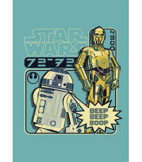 STAR WARS BEEP BOOP 50X70