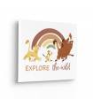 Toile imprimée Disney - Le Roi Lion Explore the Wild - 30x40 cm