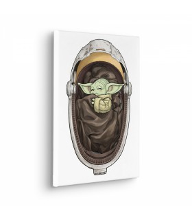 Toile imprimée Star Wars - Grogu Sleeping - 30x40 cm
