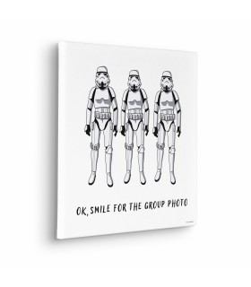 Toile imprimée Star Wars - Stormtrooper Group Photo - 40x40 cm
