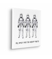 Toile imprimée Star Wars - Stormtrooper Group Photo - 40x40 cm